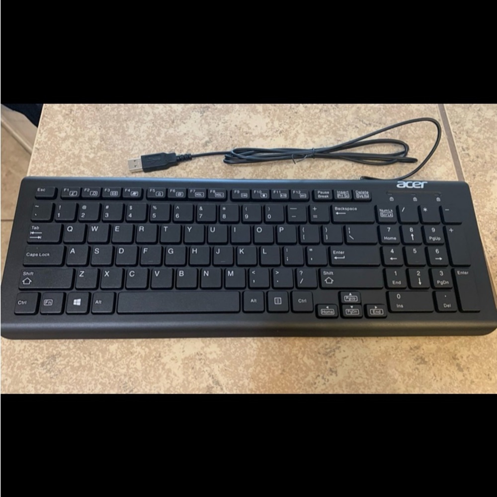 New! ACER Wired Computer Keyboard Model: KBAY211.